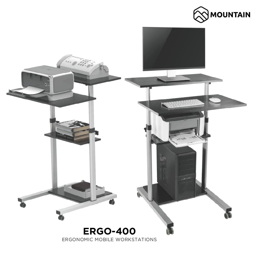 โต๊ะคอมพิวเตอร์ โต๊ะทำงาน พร้อมที่วางคีย์บอร์ด-ซีพียู MOUNTAIN ERGONOMIC รุ่น ERGO-400 รูปที่ 2