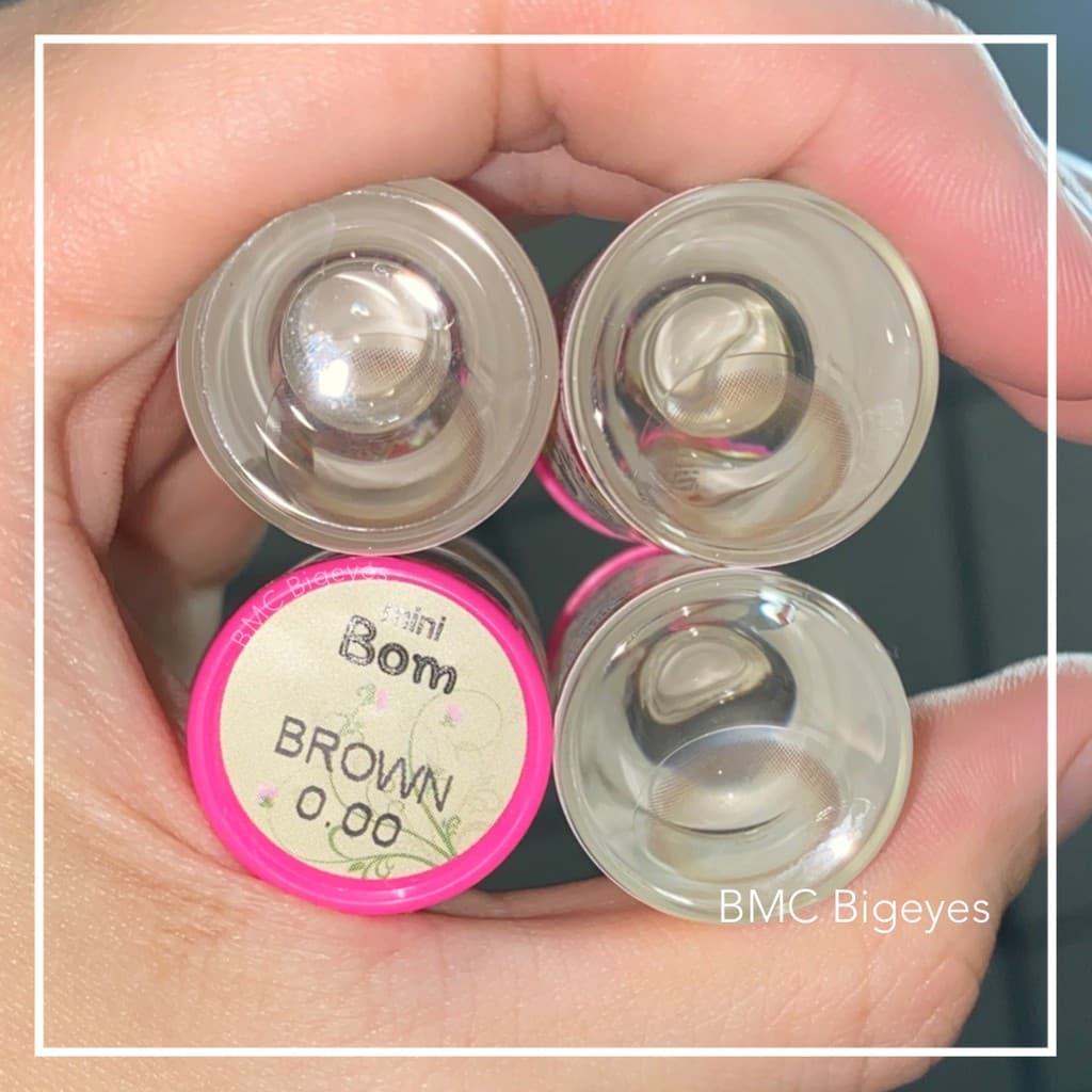 คอนแทคเลนส์ Mini Bom Brown / Gray ขนาดมินิ เนียน ธรรมชาติ ขายดีมาก รูปที่ 4