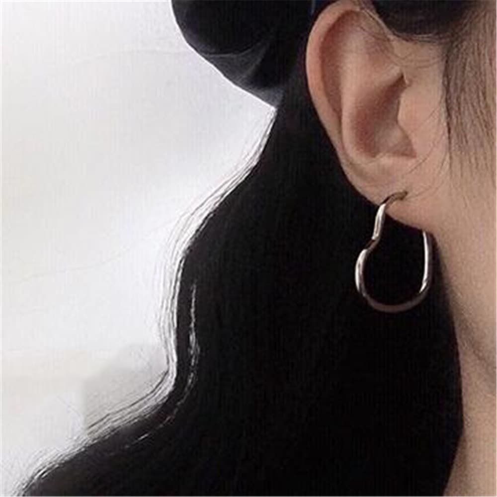 ต่างหูแฟชั่นรูปหัวใจสไตล์พังก์ รูปที่ 2
