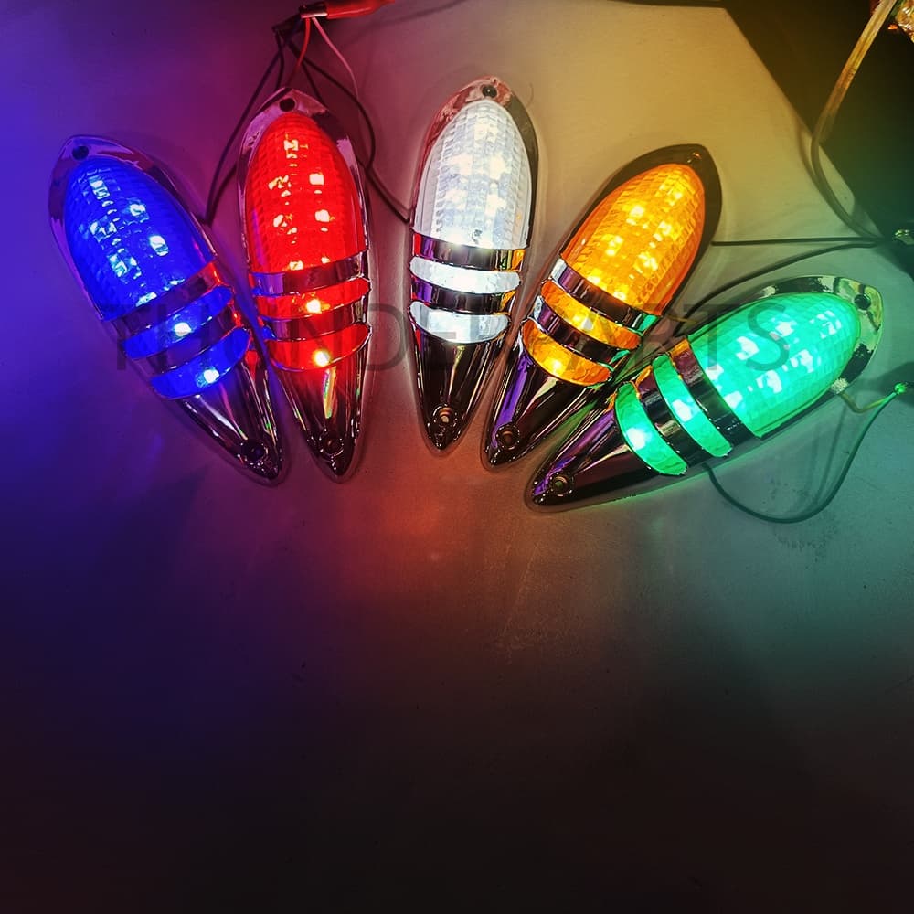 1ชิ้น LED 24V ไฟบนหลังคา ไฟหัวเก๋ง ไฟประดับรถ ไฟติดรถ ไฟสัญญาณ ไฟราวข้าง ไฟข้างรถ รถบรรทุก และรุ่นทั่วไป รูปที่ 3