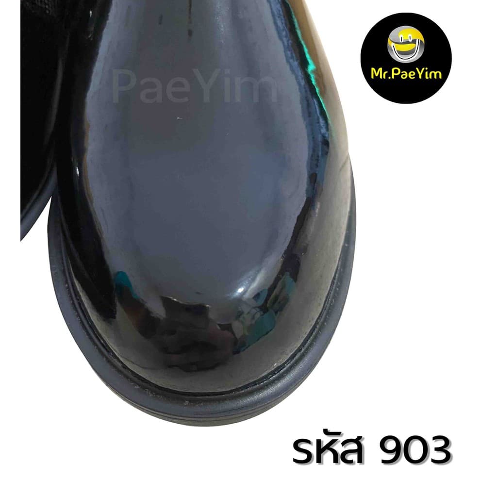 รองเท้าฮาร์ฟแก้ว PU ซิบคู่ หัวแหลม สูง 6.3 นิ้ว พื้นยาง แข็งแรง **สั่งเผื่อเพิ่มไซส์นึงจากปกติค่ะ** รูปที่ 4
