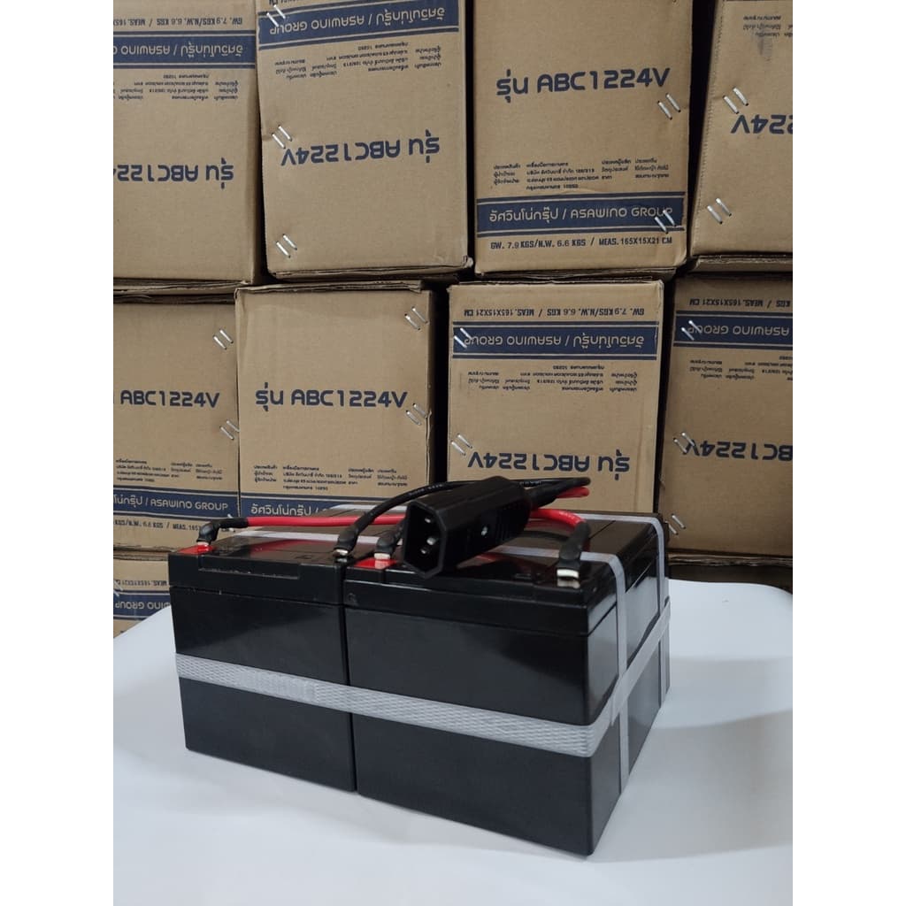 แบตเตอรี่แห้ง 24v 12ah สำหรับเครื่องตัดหญ้าแบตเตอรี่ อัศวินโน่ 600 วัตต์ 24v รูปที่ 5