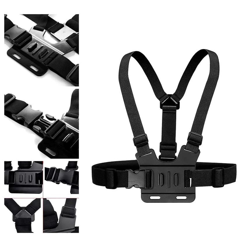 สายคาดอกพร้อมอุปกรณ์ GoPro Chest Strap Belt Body Tripod Harness Mount for GoPro Hero 13/12/11/10/9/8/7/6/5/4 SJCam YI รูปที่ 5