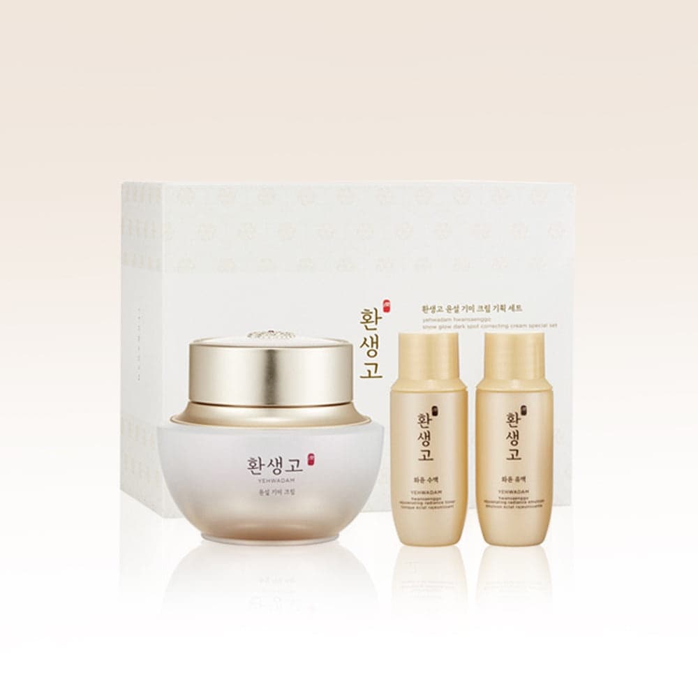 THE FACE SHOP YEHWADAM HWANSAENGGO SNOW GLOW DARK SPOT CORRECTING CREAM SPECIAL SET เซ็ตครีม เยฮวาดัม ลดฝ้า กระจุดด่างดำ รูปที่ 4
