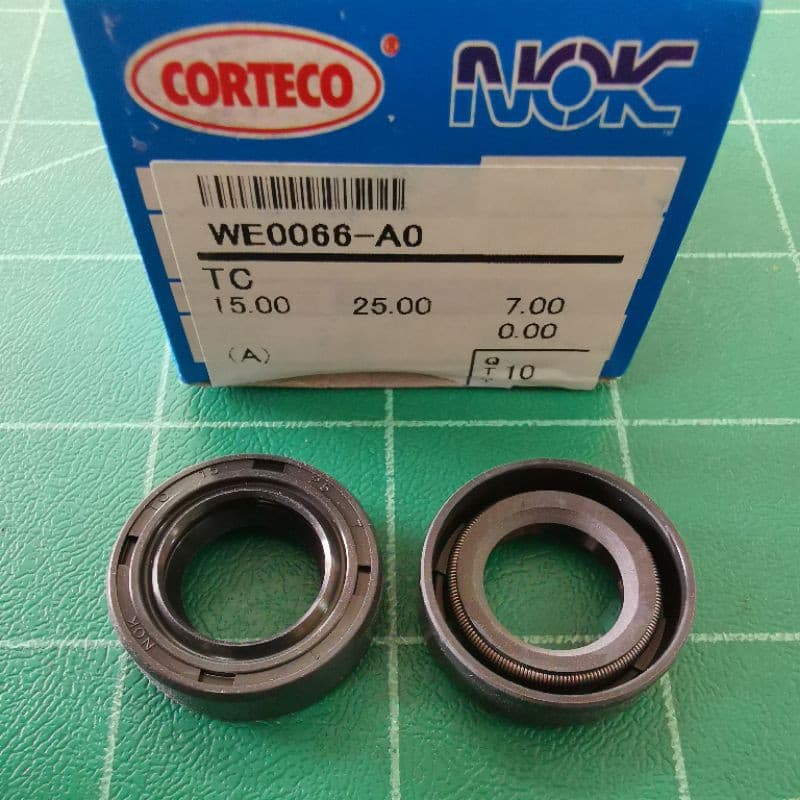 ซีลข้อเหวี่ยง NOK อย่างดี 15-25-7 ​ ซีลข้อ ตัดหญ้า โรบิ้น มากีต้า ซีล 411 NB411 RBC411 328 TD40 G4K 15 25 รูปที่ 2