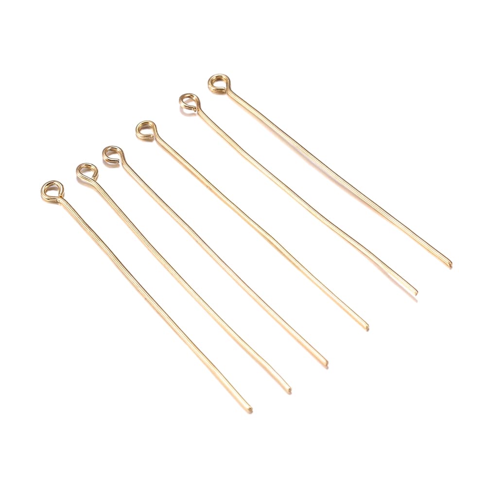 ก้านต่างหู หมุด พร้อมสต็อก Pins 16- 50 มม . 200 ชิ้น เข็มโลหะ เข็มหมุด สําหรับทําเครื่องประดับ Diy รูปที่ 4