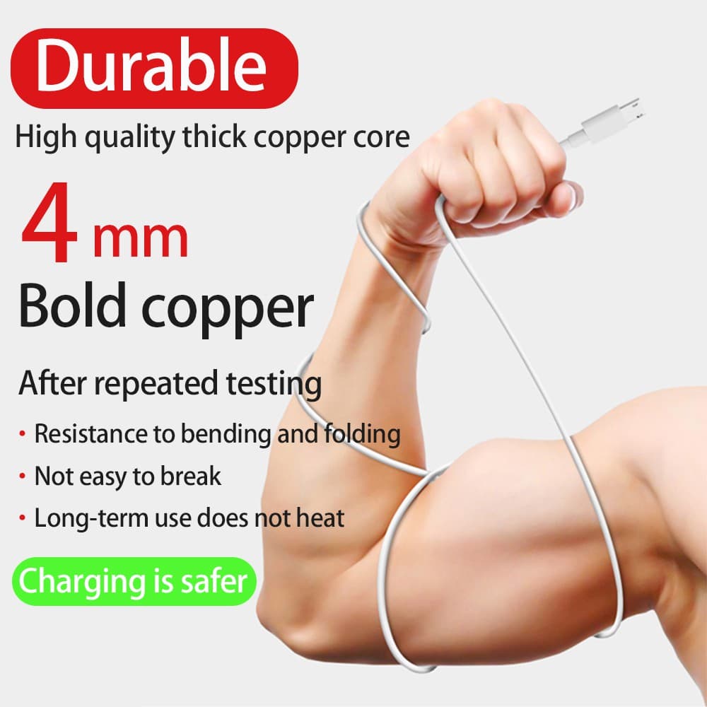 จัดส่งที่รวดเร็ว1M/2M/3M/5M/6M/7M/8M/10M สายชาร์จ Micro USB ยาว Data สายชาร์จสําหรับกล้อง/Cctv/Webcam/โทรศัพท์ รูปที่ 9
