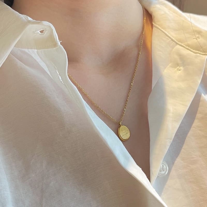 A.piece สร้อยแสตนเลส Adorable necklace รูปที่ 5