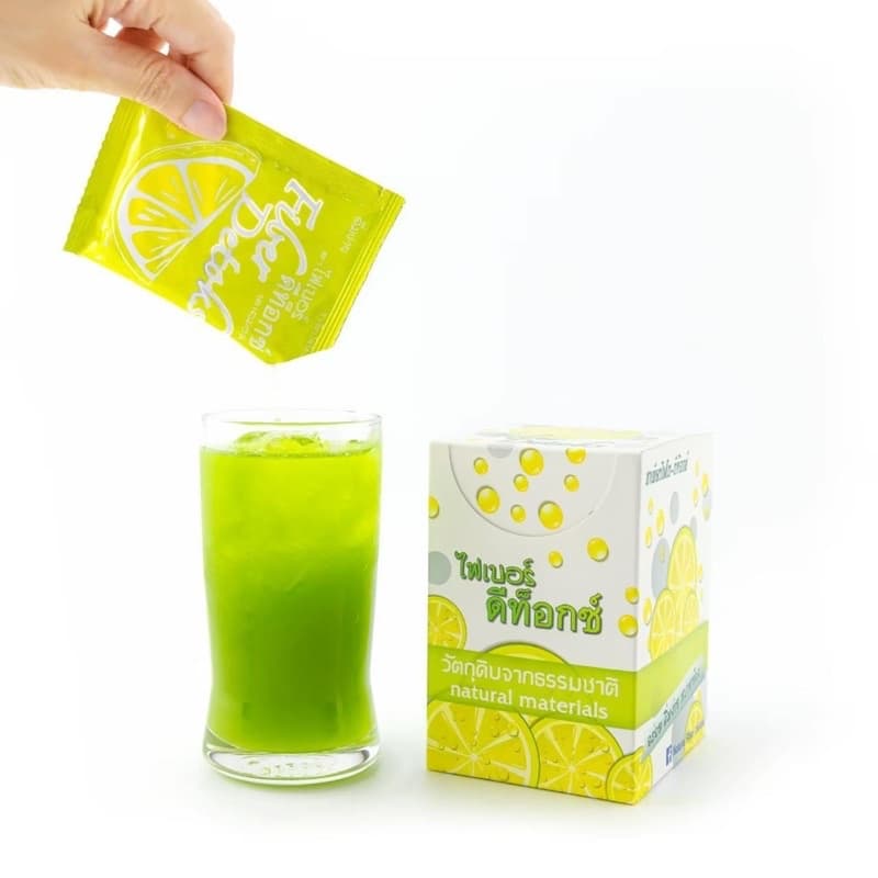 Fiber detoxs ไฟเบอร์ดีท็อกซ์ รสมะนาวขนาด 10 ซอง/กล่อง แถม 2 ซอง รูปที่ 5