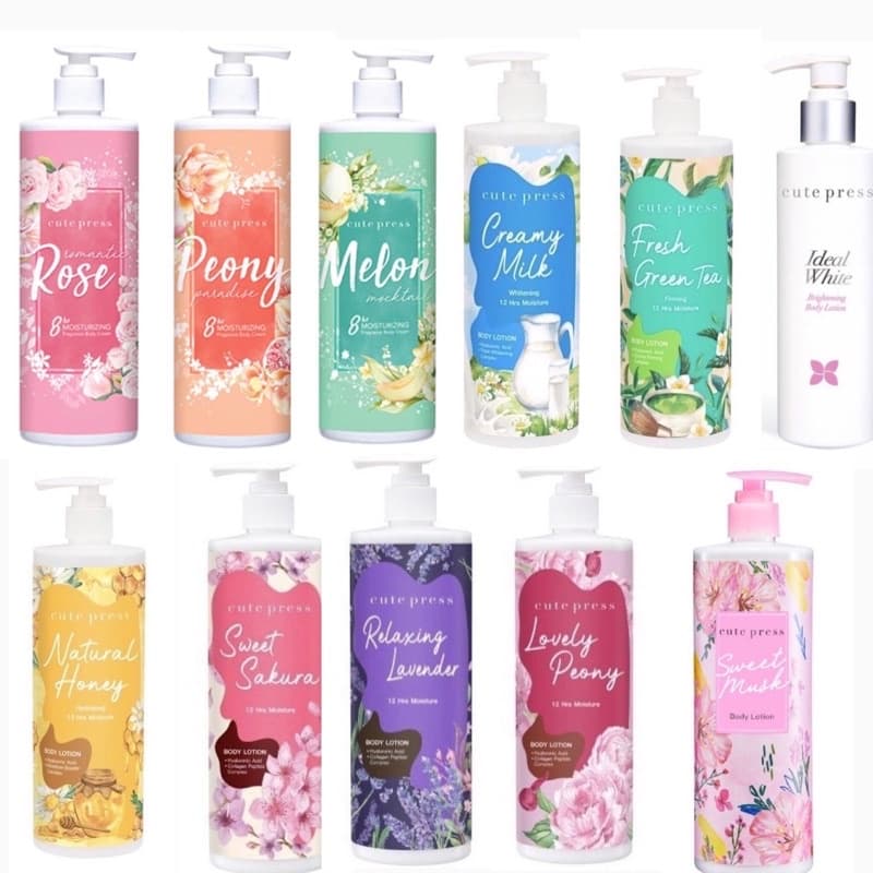 โลชั่นน้ำหอม คิวท์เพลส Cute Press 8hr Moisturizing Fragrance Body Cream 11 กลิ่น ขนาด 490ml. รูปที่ 2