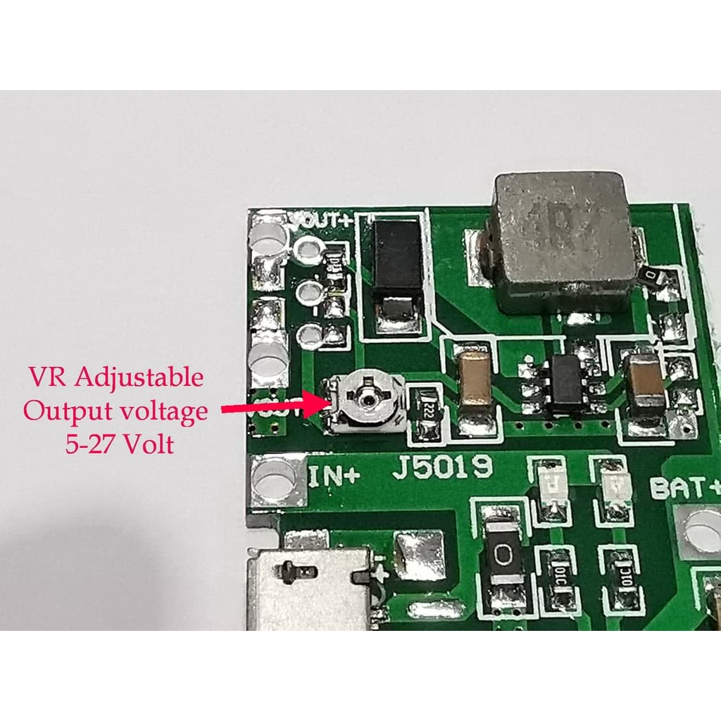 Module ชาร์จแบตเตอร์รี 3.7V ไฟเข้ามี2รุ่น 5Volt ไฟออกปรับแรงดันได้ 5-27Volt 1A. For charge รูปที่ 5
