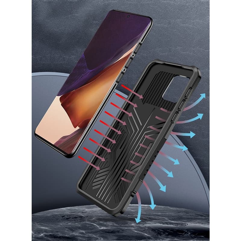 Samsung Galaxy Note 20 / Note 20 Ultra / Note 10 / Note 10 Plus 5G Hybrid Rugged Shockproof Armor Kickstand Case Cover With Belt Clip รูปที่ 7
