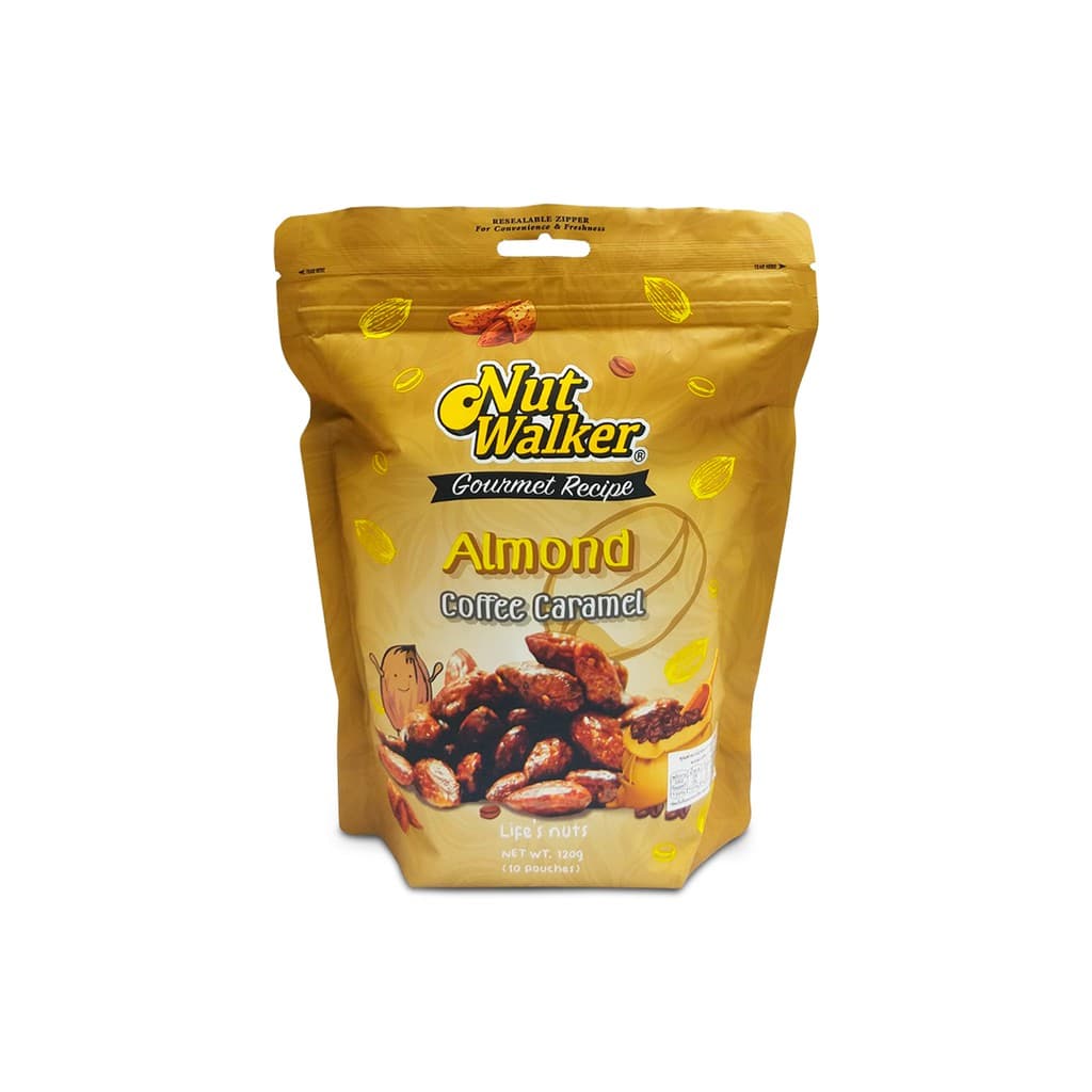 นัท วอล์คเกอร์ อัลมอนด์เคลือบคาราเมลรสกาแฟ 120 ก. Nut Walker Coffee Caramel Almonds 120 g. รูปที่ 2