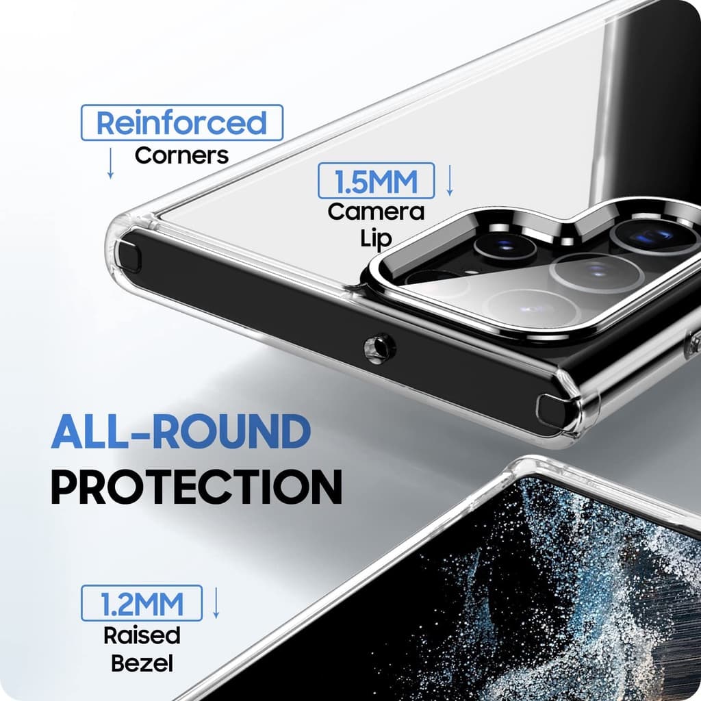 เคส FenixShield Crystal Hybrid สำหรับ Galaxy S26 / S25 / S24 / S23 / S22 / Plus / Ultra / FE รูปที่ 6