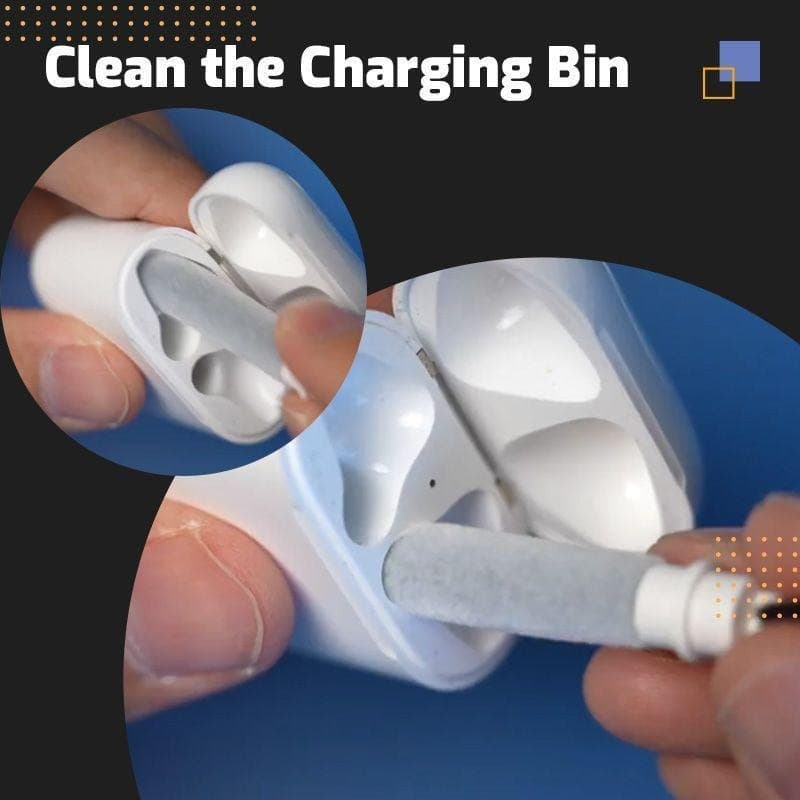 MLIFE - ปากกา ทําความสะอาด Airpods Pro 1 2 3 หูฟังบลูทูธ ไร้สาย Cleaning Pen Set Earbuds Huawei Samsung Galaxy Buds รูปที่ 6