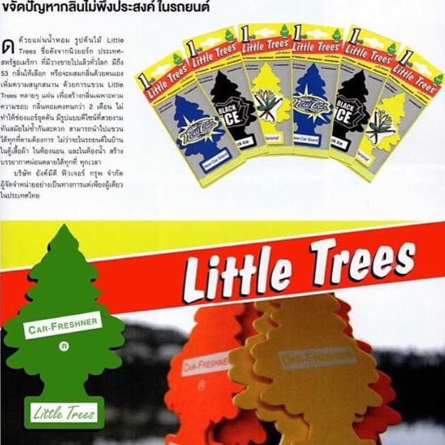 Little Trees ตัดยอดบ่าย2 แผ่นน้ำหอมต้นสน น้ำหอมปรับอากาศ รูปที่ 5