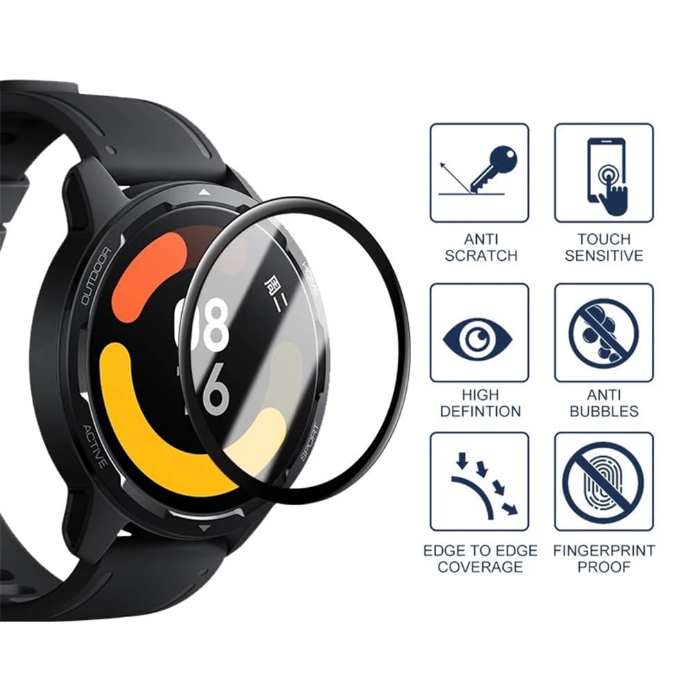 3D ป้องกันหน้าจอฟิล์มป้องกันสําหรับ Xiaomi Watch S5 / 5 / S4 / S3 / 2 / 2 Pro / S1 Active / S1 Pro / Mi Watch Color / S4 41mm รูปที่ 3