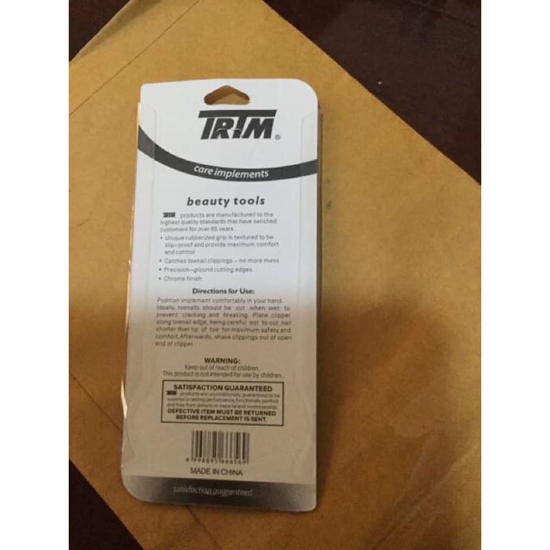 Trim Nose Hair Scissors กรรไกรตัดขนจมูก ปลายกลมกันบาด ปลายแหลม สแตนเลส ยี่ห้อ TRIM ทริม ราคาส่ง ราคา ต่อตัว รูปที่ 5