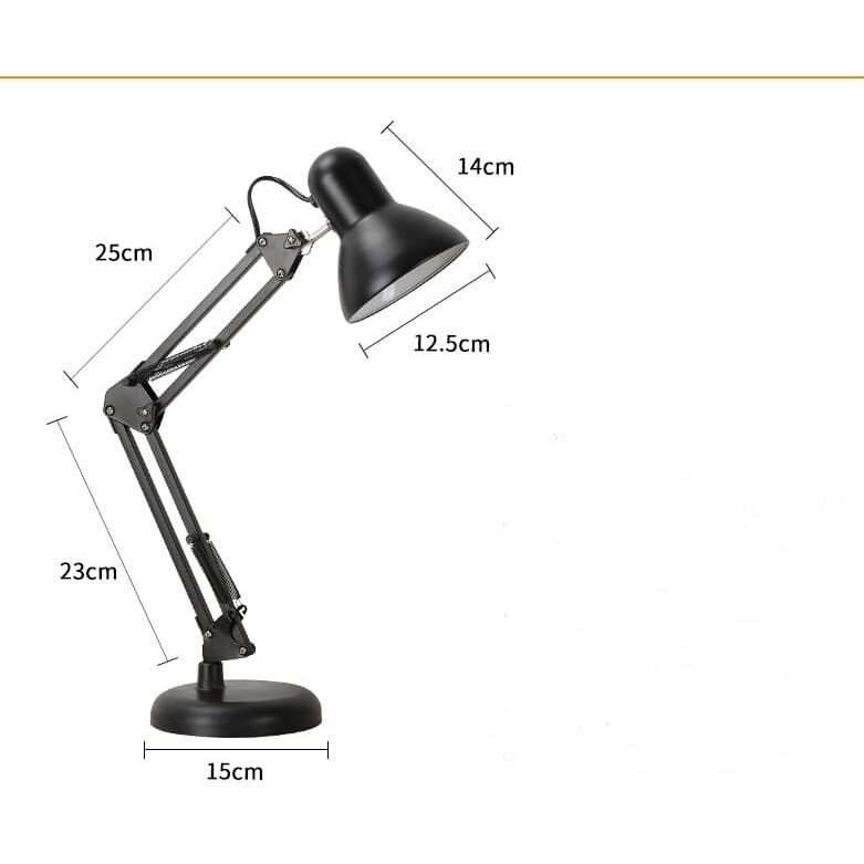 Table lamp - โคมไฟ โคมไฟตั้งโต๊ะ อ่านหนังสือ แบบตั้งพื้นพับเก็บได้ ใช้กับหลอดไฟขั้ว E27 มีให้เลือก3สี รูปที่ 5