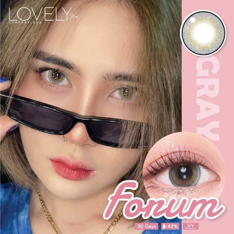 คอนแทคเลนส์ ลาย forum/Domino/Dream 3 tone สีเทา/ตาล Gray/Brown มีค่าสายตา - รูปที่ 4