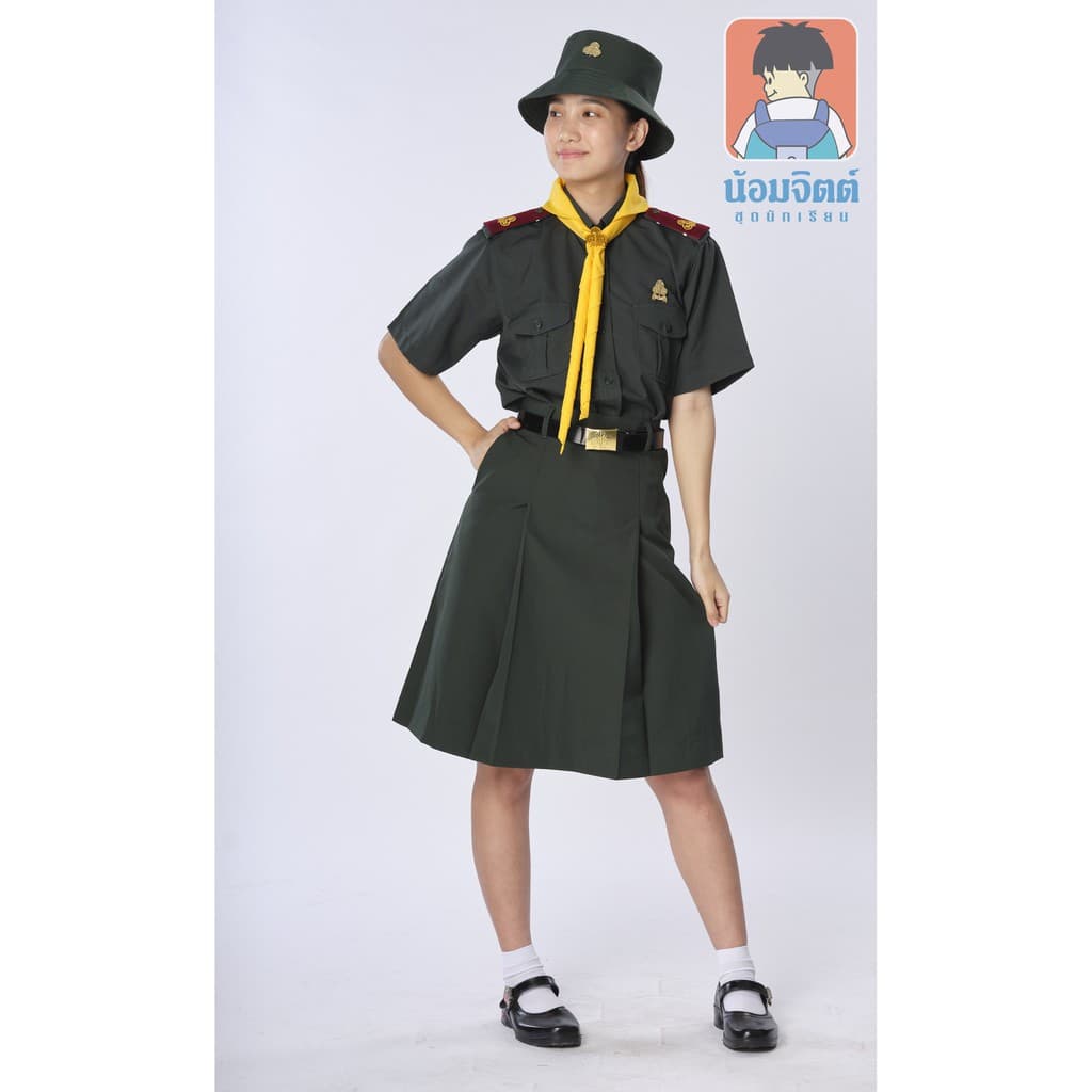 น้อมจิตต์ เสื้อเนตรนารี สีเขียวเนตร N01 **วิธีวัดขนาดในรายละเอียดสินค้า** รูปที่ 3