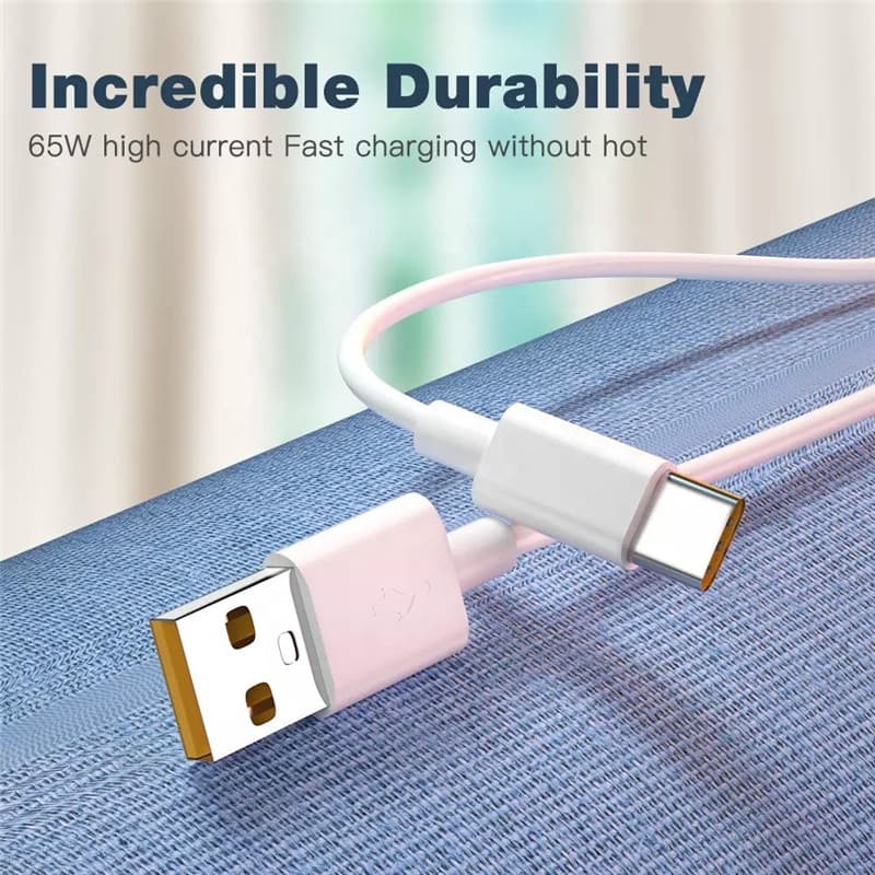 66W 6A Super Fast Charger Cable Type C สายชาร์จข้อมูล รูปที่ 7