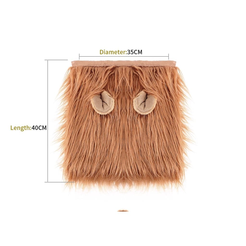 วิกผมสัตว์เลี้ยง วิกผมหมา ทรงแผงคอสิงโต สำหรับสุนัข Cat wig dog wig รูปที่ 6