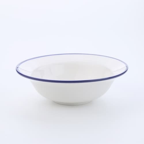 INDRA CERAMIC จานชามปีกลึก ลายสังกะสี เซรามิกเข้าไมโครเวฟได้ รูปที่ 2