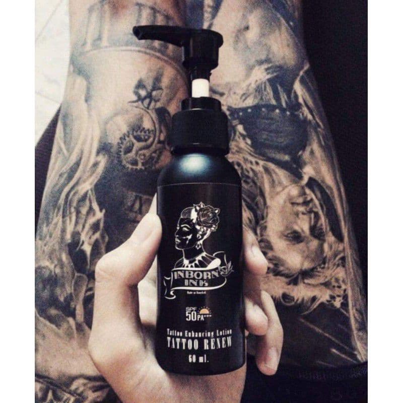 ทุกวัน ครีมบำรุงรอยสัก inbornink ขวดดำ รอยสักสีเข้มสีชัดสีสดขึ้น รอยสักเก่า รอยสักเดิมที่มีอยู่ ป้องกันแสงแดด รูปที่ 6