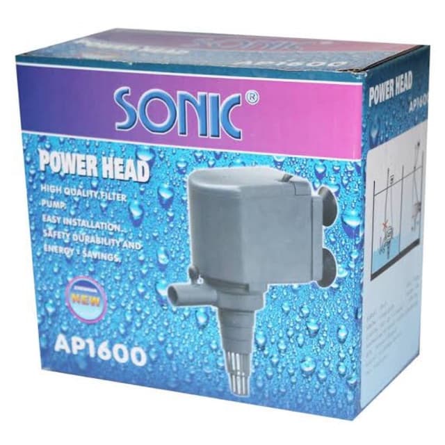 ปั๊มน้ำ SONIC AP 1600 ปั๊มตู้ปลา ปั้มดูดน้ำ ap1600 โซนิค รูปที่ 2