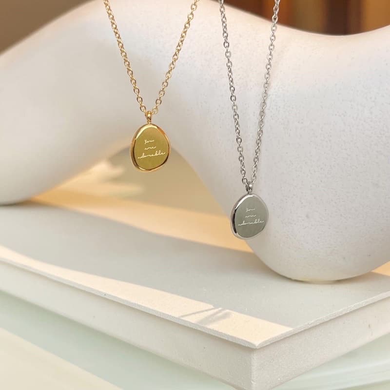 A.piece สร้อยแสตนเลส Adorable necklace รูปที่ 6