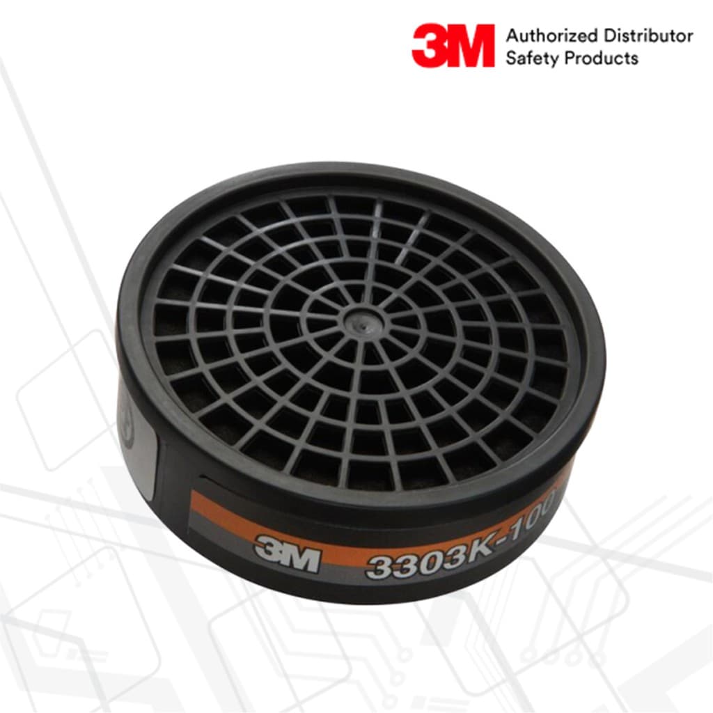 3M™ 3303K-100 ตลับกรองไอระเหยของสารอินทรีย์และกรดแก๊ส รูปที่ 1