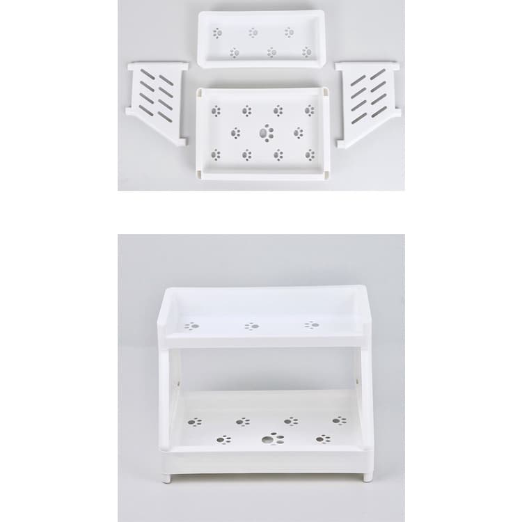 FanKe แถมฟรีสติกเกอร์ ชั้นวางเครื่องเขียน 2 ชั้น ใส่ของได้เยอะ รับน้ำหนักได้ดี รูปที่ 8