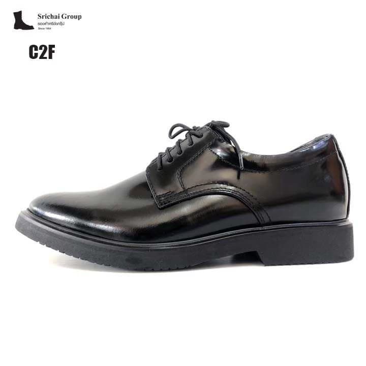 คัทชู รุ่น C2F / C2F1 หนังขัดมันเกรดพรีเมี่ยม / Premium Lightweight Shoes by Srichaigroup รูปที่ 7