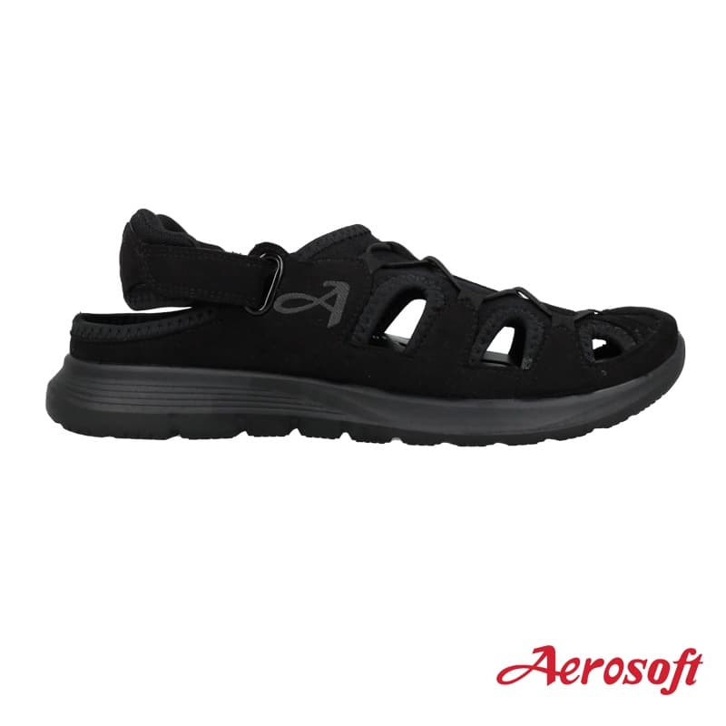 Aerosoft รองเท้าผ้าใบรัดส้น เดินป่า ผู้ชาย ผู้หญิง เพื่อสุขภาพ ผ้าใบสีดำ รุ่น SN7907 รูปที่ 4