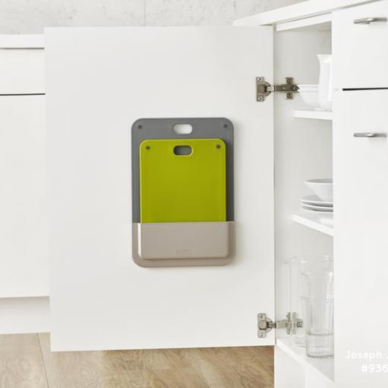 Joseph Joseph ชุดเขียงติดผนัง 2 ชิ้น รุ่น DoorStore สี Grey N60149 รูปที่ 7