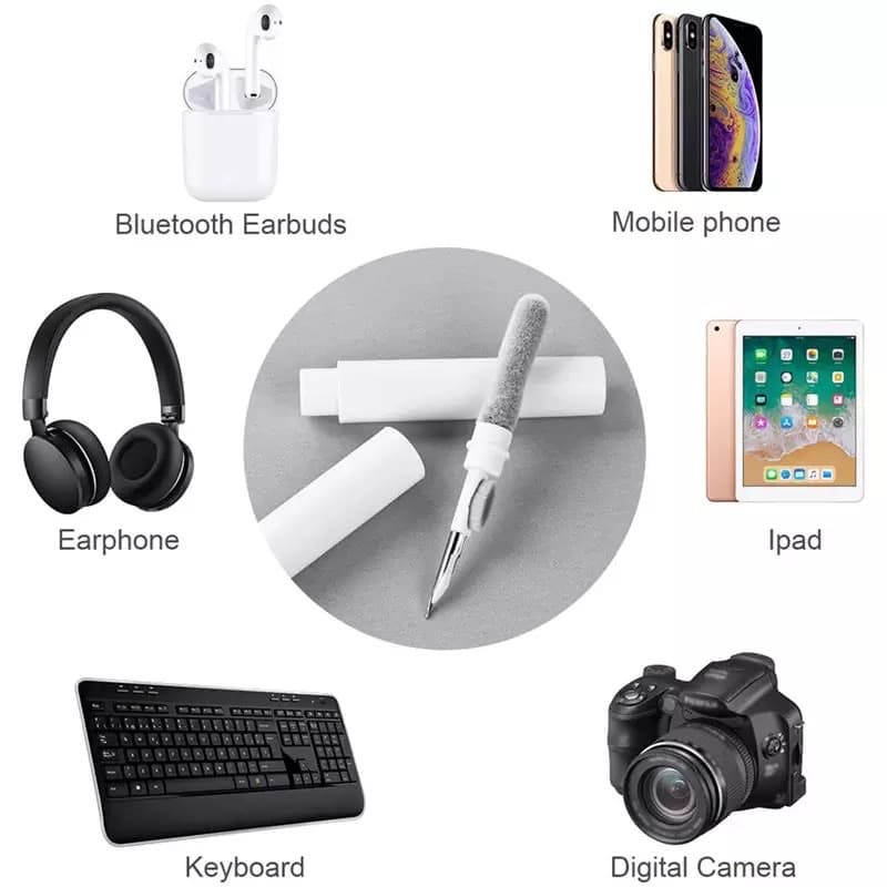 ปากกาทําความสะอาดหูฟังบลูทูธไร้สาย สําหรับ Air.pods 1/2/3/Pro อุปกรณ์ทำความสะอาดหูฟัง รูปที่ 3