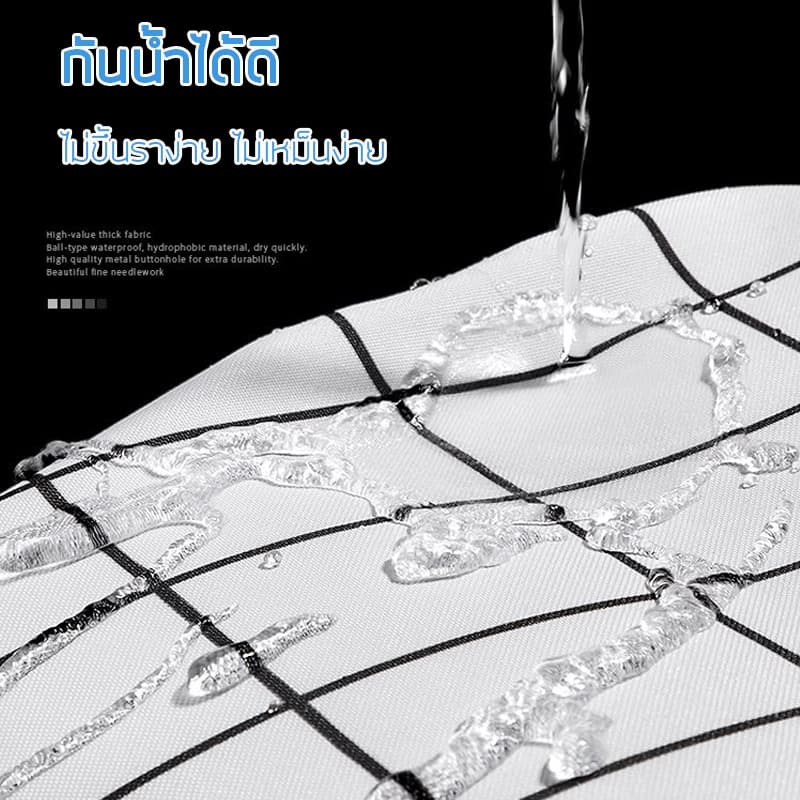 ม่านห้องน้ำ ผ้าม่านห้องน้ำห้องอาบน้ำ มีห่วงให้ดวย 180*180 6ลาย ม่านพลาสติก ผ้าม่านกันน้ำ กันเชื้อรา มีตาไก่ รูปที่ 5
