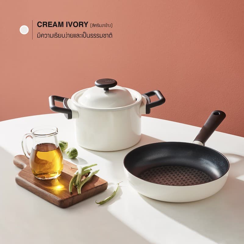 LocknLock หม้อมีฝาปิด Casserole 18 cm. DECORE' collection รุ่น LDE1182IH รูปที่ 2