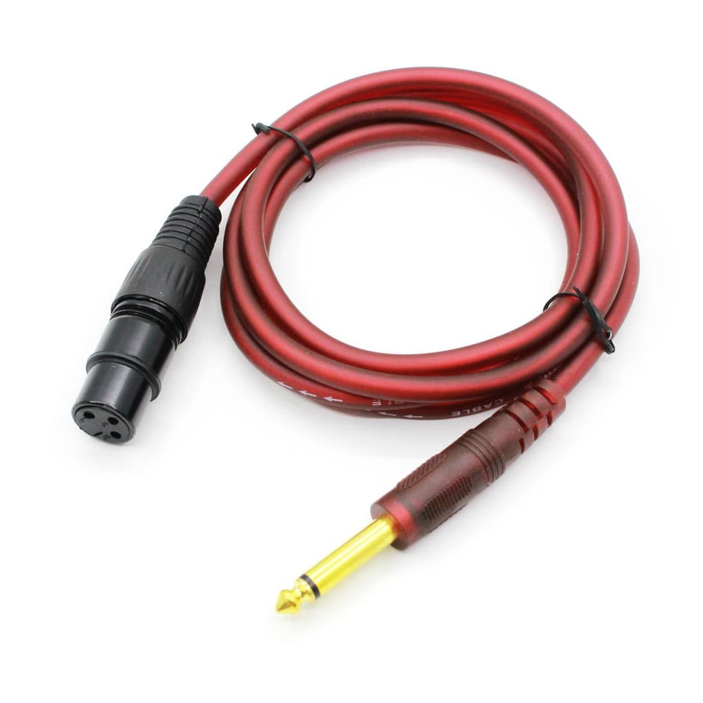 6.35mm male to XLR male/female Microphone Cable Audio Mic Cable High Quality รูปที่ 1
