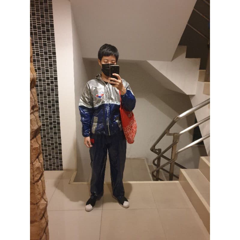ชุดกันฝน PVC สุดเท่ ฟรีไซส์ เสื้อ+กางเกง ส่งภายใน 24 ชม รูปที่ 6