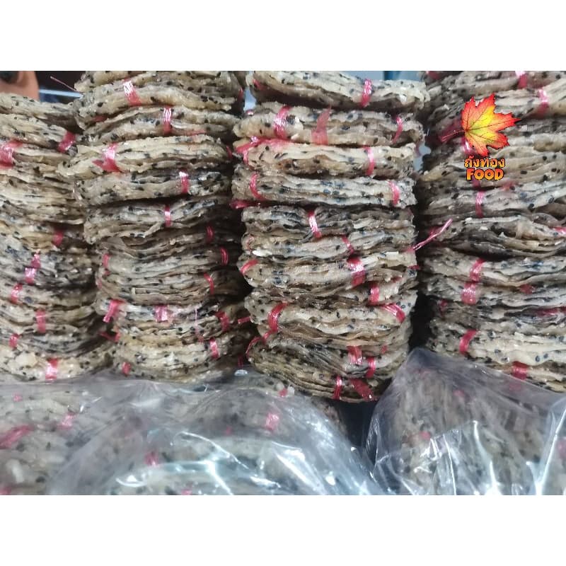 ข้าวเกรียบ​งา​มะพร้าว​ 5​ มัด​ 35 แผ่น​ งาแน่นๆ รูปที่ 4