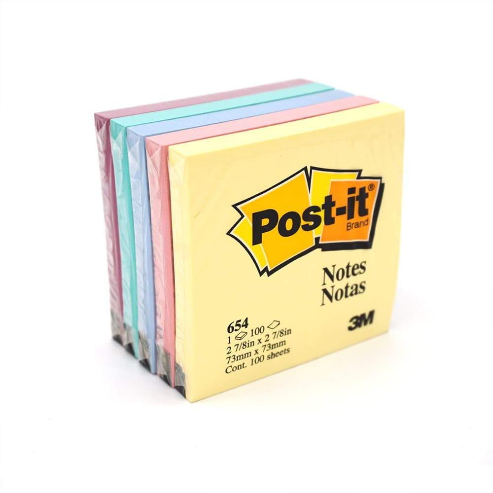 Post-it กระดาษโน๊ต 3M ขนาด 3x3" คละสี รูปที่ 2