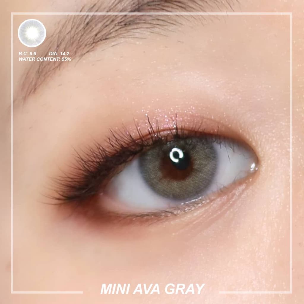 คอนแทคเลนส์ Mini Ava Brown / Gray ขนาดมินิ ขายดีมาก สายฝอ รูปที่ 7