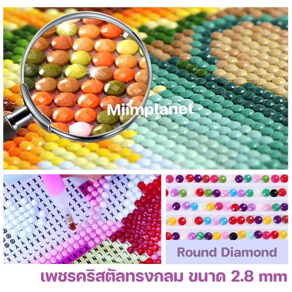 NEW! มีลายใหม่ ครอสติสคริสตัล ภาพติดเพชรคริสตัล 30x40cm 5D DIY Diamond Painting การ์ตูน เจ้าหญิง Princess แต่งบ้าน รูปที่ 5