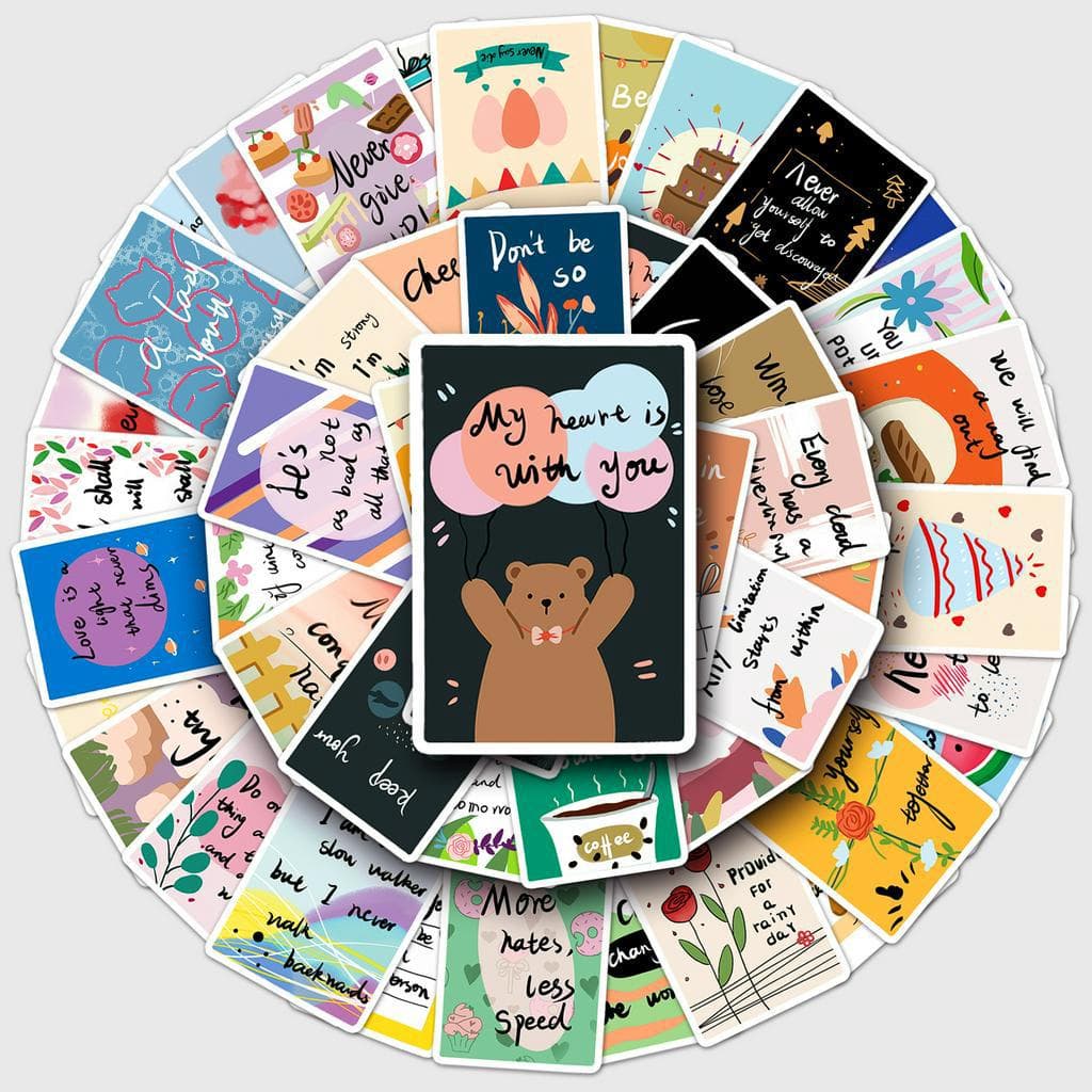 50 ชิ้นตลก Encourage สติกเกอร์กันน้ํา DIY สําหรับโทรศัพท์แล็ปท็อปรถสติกเกอร์ Creative Home Decal รูปที่ 2