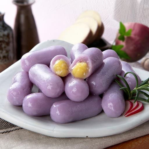 Tteokbokki 250g-500g รสมันม่วง รสชีส ต๊อกบกกี แป้งต๊อกบกกีสอดไส้ 고구마 치즈 떡볶이 Topokki รูปที่ 2