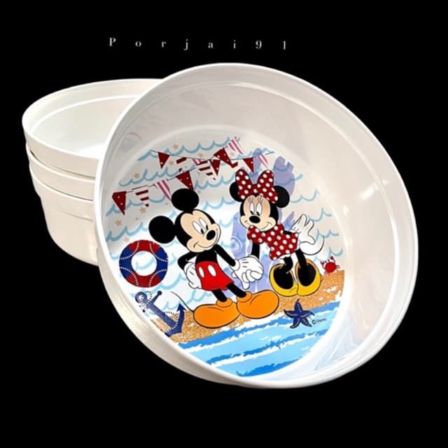 ขัน ขันพลาสติก ขันน้ำ 23 cm. Hippopo #1113-DN สีขาวมีลายลิขสิทธิ์แท้ Disney รูปที่ 2