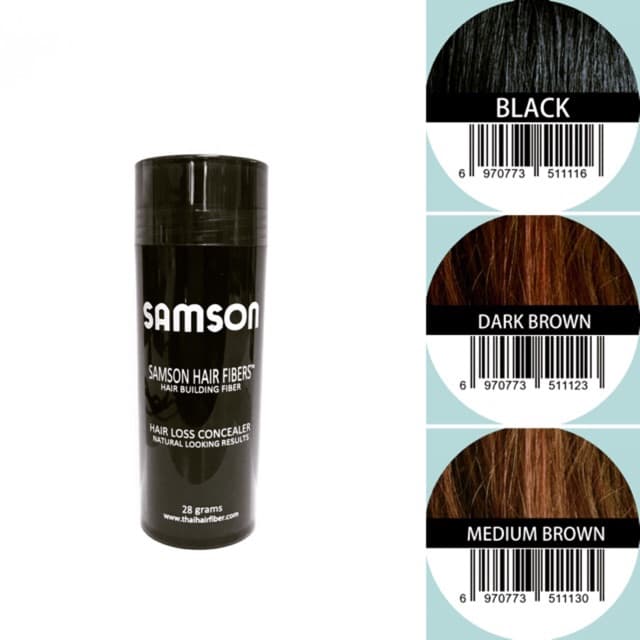 SAMSON Hair Fiber 30g ผงไฟเบอร์ปกปิดผมบาง เพิ่มผมหนา รูปที่ 1