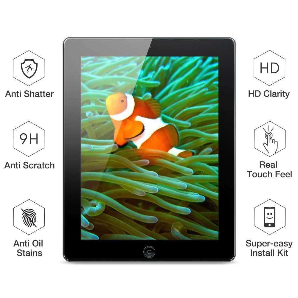 HDฟิล์มกระจกนิรภัยใส for:ไอแพดgen9 gen8 gen7 10.2air1/2/3/4/5 ไอแพดmini1/2/3/4/5/6ไอแพด2017/2018 9.7ไอแพด 2020/2021Pro11 รูปที่ 3